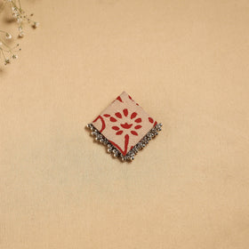 Handmade fabart ghungroo work hair clip 01 - handcrafted