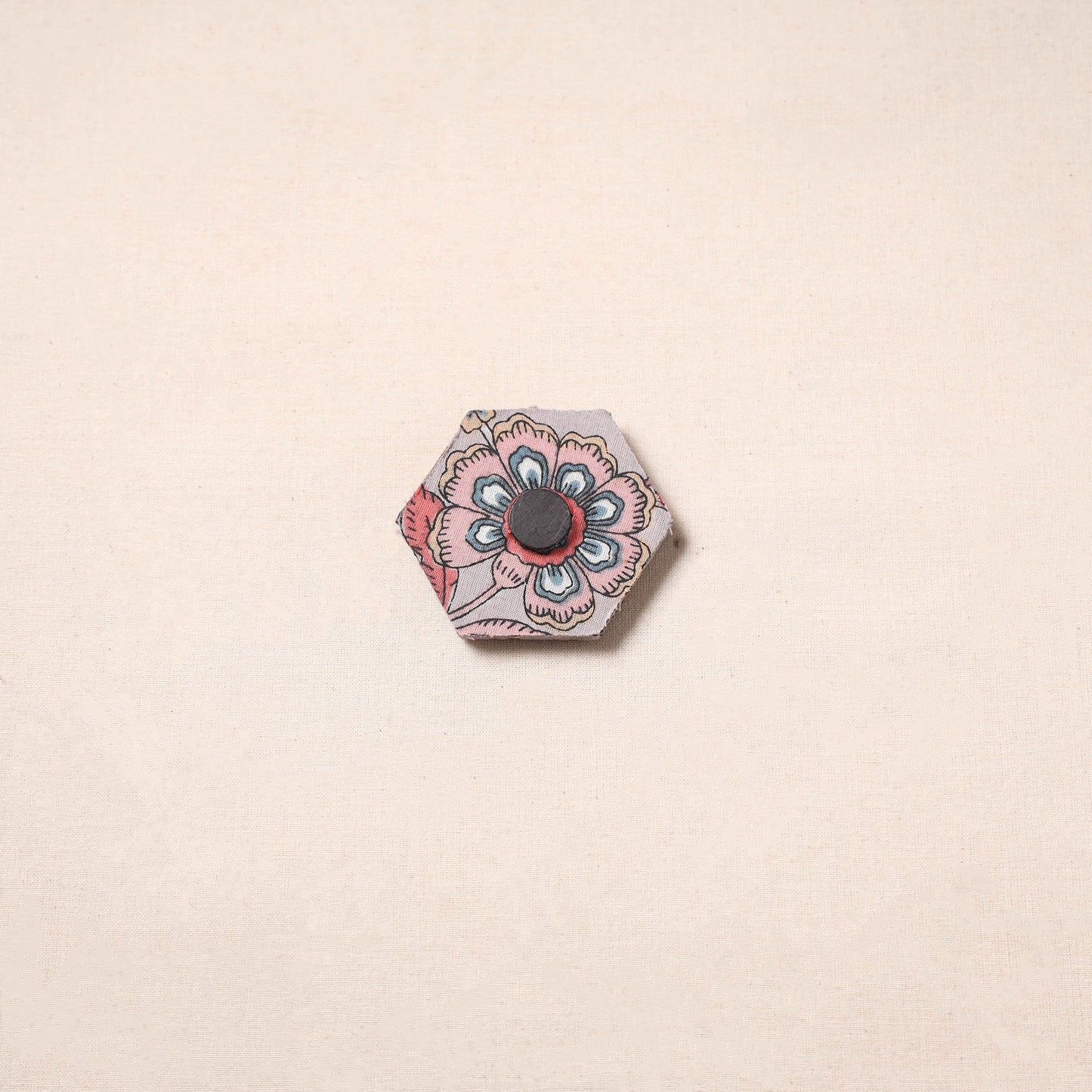 Handmade fabart jute magnet 12 - handcrafted