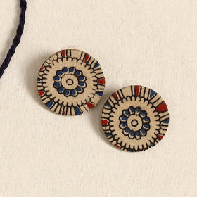 Beige - handmade fabart necklace set 24 - handcrafted