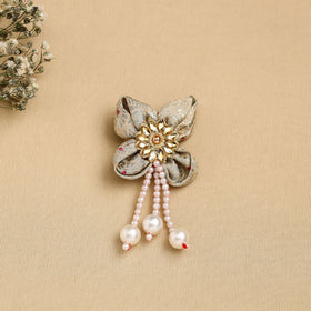  Handmade Fabric Flower Hair Clip Online in India