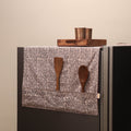 Handmade fridge top cover with multiple pockets 02