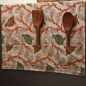 Handmade fridge top cover with multiple pockets 08
