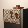 Handmade fridge top cover with multiple pockets 09