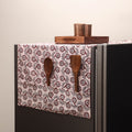 Handmade fridge top cover with multiple pockets 103