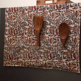 Handmade fridge top cover with multiple pockets 11