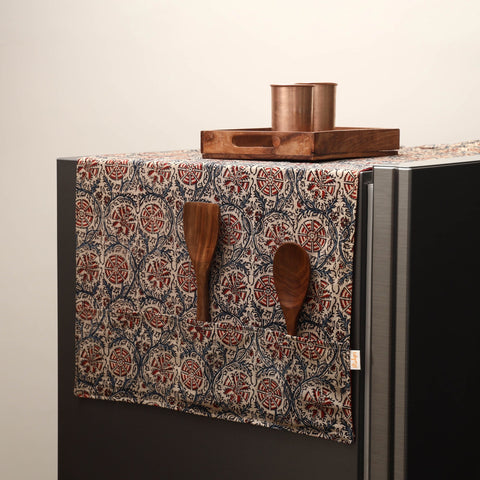 Handmade fridge top cover with multiple pockets 13