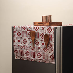 Handmade fridge top cover with multiple pockets 14