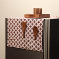 Handmade fridge top cover with multiple pockets 18