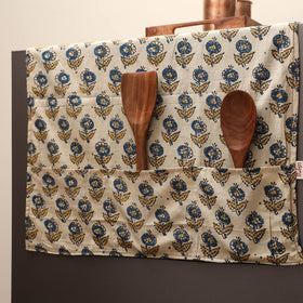 Handmade fridge top cover with multiple pockets 19