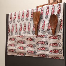 Handmade fridge top cover with multiple pockets 21