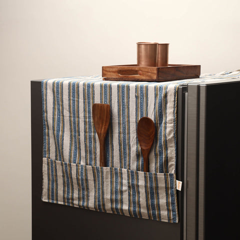 Handmade fridge top cover with multiple pockets 28