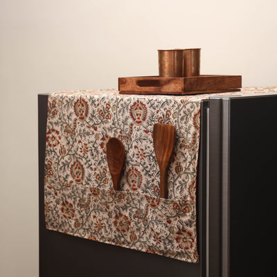 Handmade fridge top cover with multiple pockets 42