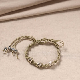 Beige - handmade german silver bracelet 26 - handcrafted
