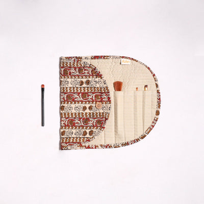 Handmade multipurpose segmented make-up brush wrap