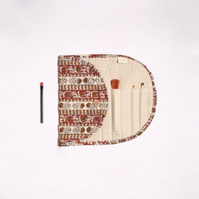 Handmade multipurpose segmented make-up brush wrap
