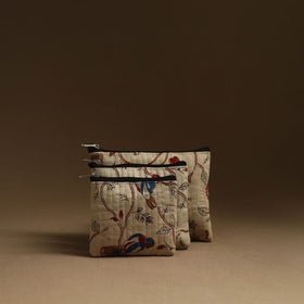 Beige - handmade multipurpose utility pouches (set of 3) 29