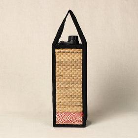 Buy Handmade Organic Water Hyacinth Beige Bottle Bag