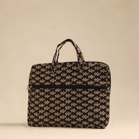 Shop Beige Handmade Quilted Cotton Laptop Bag 