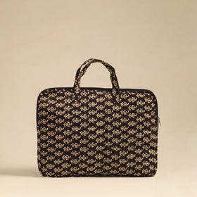 Shop Beige Handmade Quilted Cotton Laptop Bag 