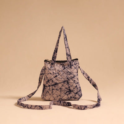 Beige - handmade quilted cotton sling bag 72 - handcrafted