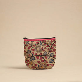  Beige Handmade Quilted Cotton Utility Pouch