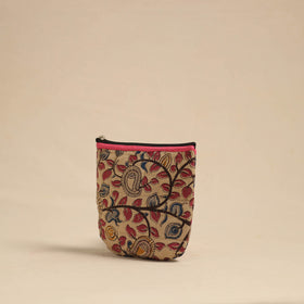  Beige Handmade Quilted Cotton Utility Pouch