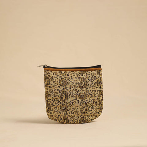  Beige Handmade Quilted Cotton Utility Pouch