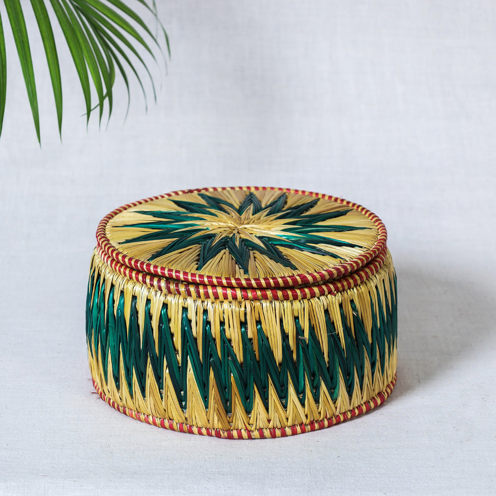 Handmade Sikki Grass Roti Box 
