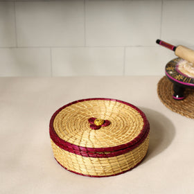  Handmade Sikki Grass Roti Box 