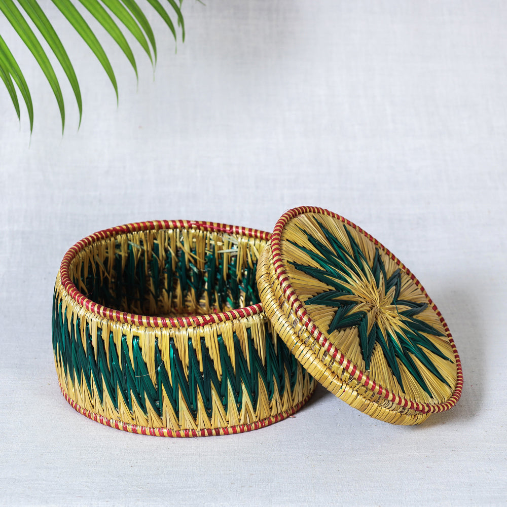  Handmade Sikki Grass Roti Box 