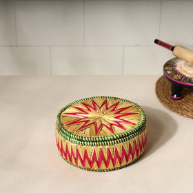  Handmade Sikki Grass Roti Box 