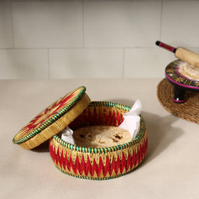  Handmade Sikki Grass Roti Box 