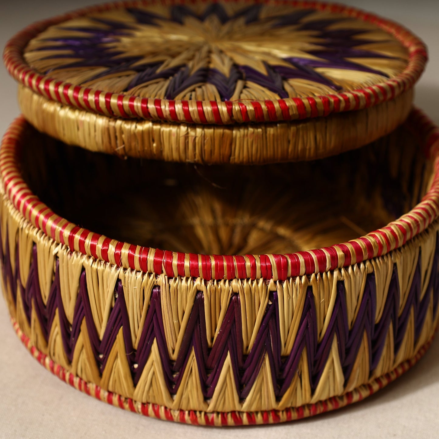  Handmade Sikki Grass Roti Box 