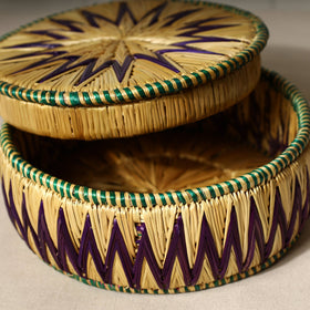  Handmade Sikki Grass Roti Box 
