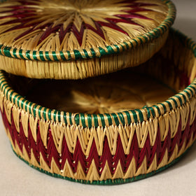  Handmade Sikki Grass Roti Box 
