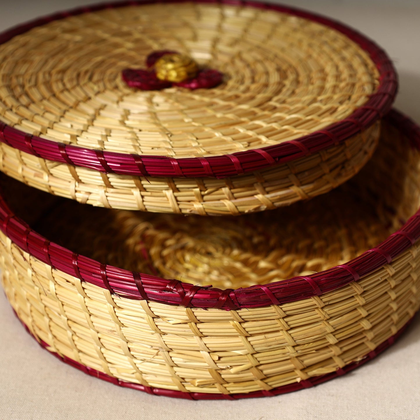  Handmade Sikki Grass Roti Box 