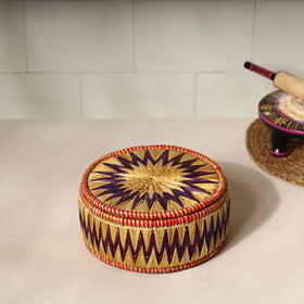  Handmade Sikki Grass Roti Box 