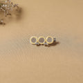 Handmade thread mirror work hair clip 09 - handcrafted