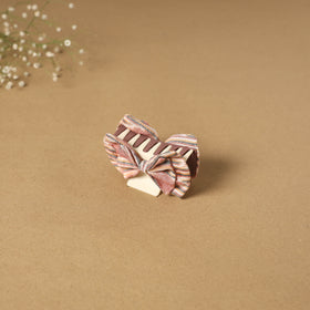 Beige - handmade women’s bow hair claw clip 05 - handcrafted