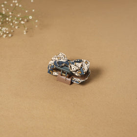 Beige - handmade women’s bow hair claw clip 18 - handcrafted