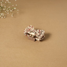 Beige - handmade women’s bow hair claw clip 43 - handcrafted