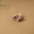 Beige - handmade women’s bow hair claw clip 61 - handcrafted