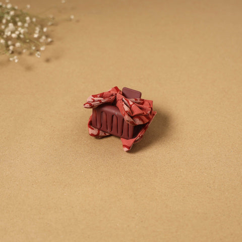 Handmade women’s bow hair claw clip 83 - handcrafted