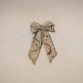 Beige - handmade women’s bow hair clip 106 - handcrafted