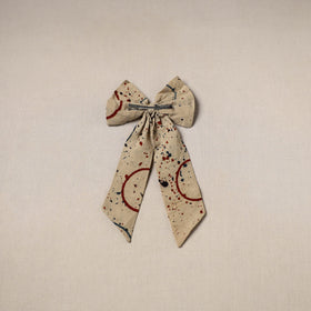 Beige - handmade women’s bow hair clip 106 - handcrafted