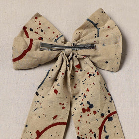 Beige - handmade women’s bow hair clip 106 - handcrafted