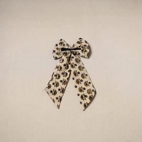 Beige - handmade women’s bow hair clip 80 - handcrafted