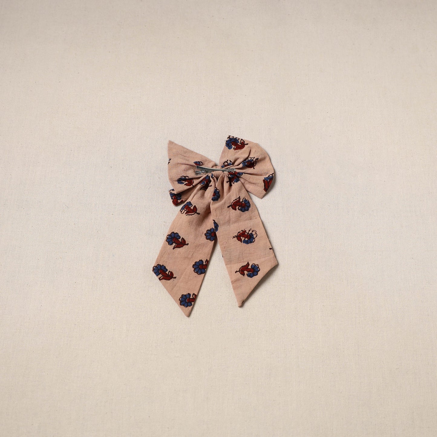 Beige - handmade women’s bow hair clip 92 - handcrafted