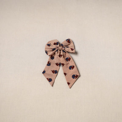 Beige - handmade women’s bow hair clip 92 - handcrafted
