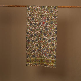  Beige Handpainted Cotton Kalamkari Stole Online